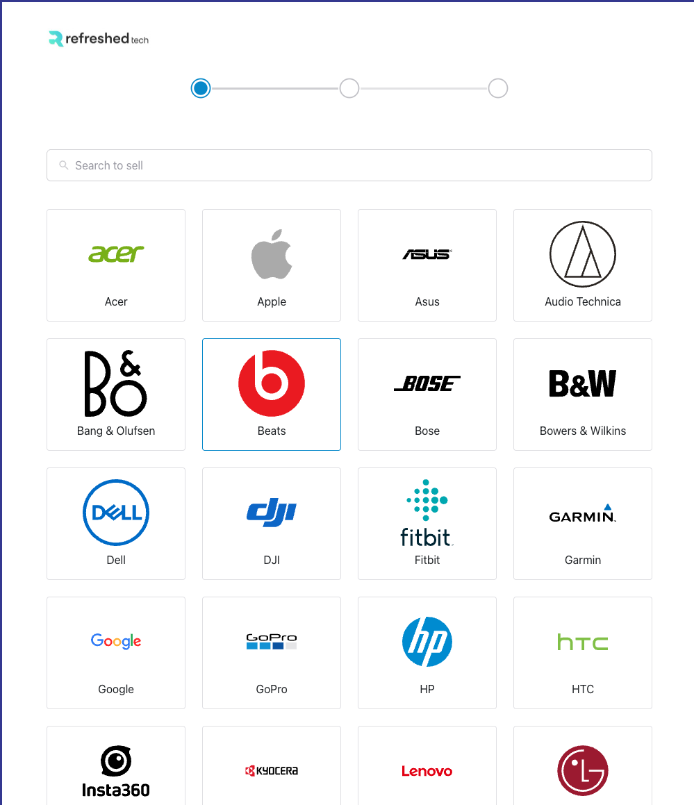 Refreshed Tech trade-in widget